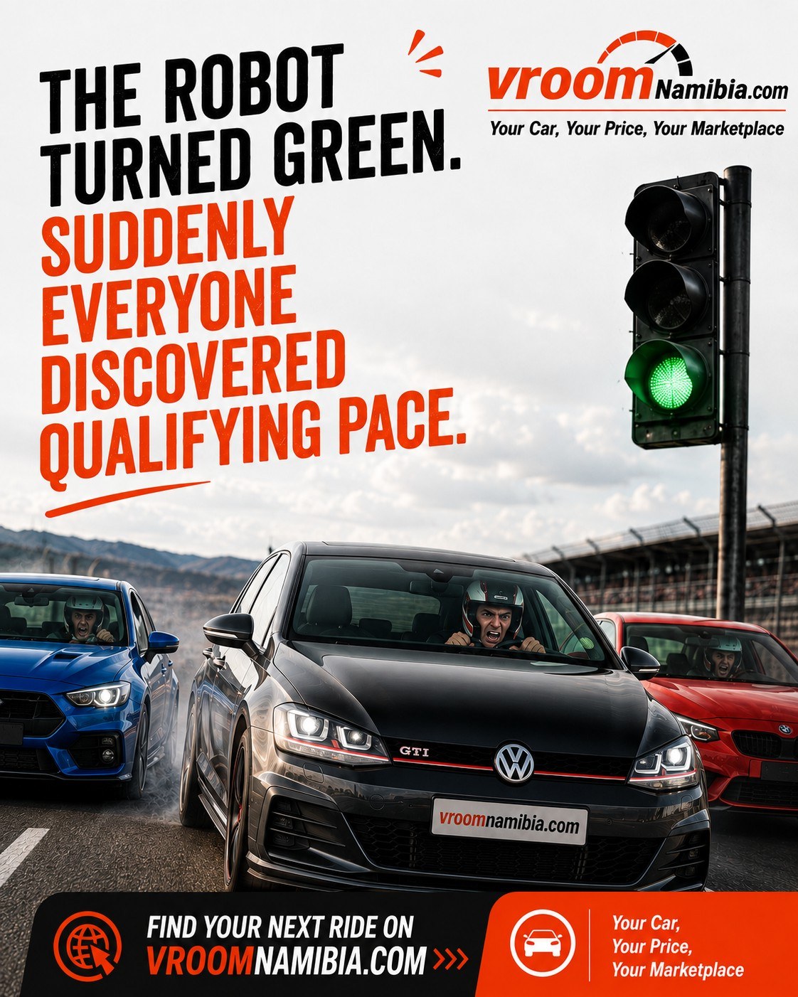 The robot turned green. Suddenly everyone discovered qualifying pace.
